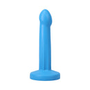 Tantus Pop Squirting Silicone Dildo Lagoon in blue, non-phallic design for ejaculation play.