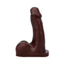 Tantus Pop N' Play Squirting Packer Dildo Espresso in rich espresso silicone design for versatile play and comfort.