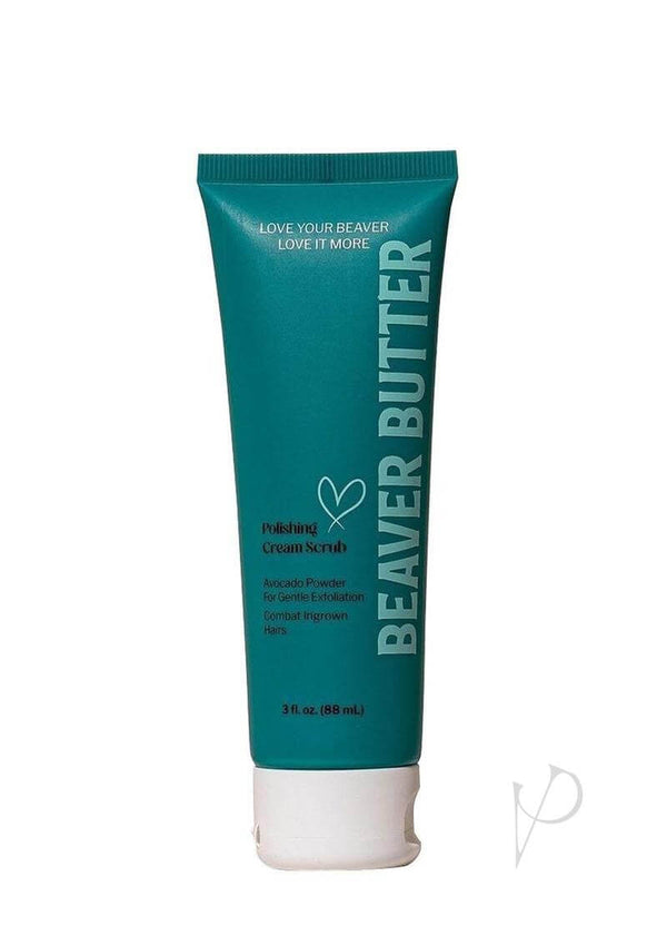 Beaver Butter Exfoliating Polishing Cream Scrub 3 Oz tube for radiant, silky-smooth skin and gentle exfoliation.