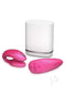 We Vibe Chorus Couples Vibrator with Remote Control in pink, designed for shared pleasure and intimacy.