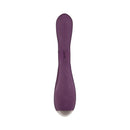 Princess Bunny Tickler Dual Stimulator Silicone Purple in sleek design with bunny ears for dual stimulation.