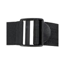 Harness buckle detail for RealRock Realistic 6 Inch Hollow Strap-On Tan adjustable strap-on harness.