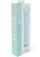 Loveline Celestia 6.3 Inch Glass Bulb Tip Vibrator Green packaging displaying luxury glass design.