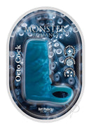 Monster Romance Octo Silicone Penis Sleeve Blue packaging with octopus design, showcasing unique texture and playful colors.