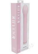 Loveline Celestia 10 Function Bulb Tip Glass Vibrator Pink in elegant packaging, showcasing luxury glass design.