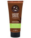 Earthly Body Hand & Body Lotion 7 Oz Naked in the Woods tube with hemp seed and natural oils.