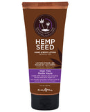 Earthly Body Hand and Body Lotion 7 Oz Tube High Tide with hemp seed for soothing dry skin.
