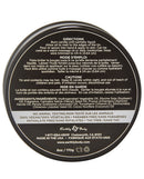 Earthly Body Suntouched Hemp Candle 6 oz Round Tin High Tide directions and ingredients label