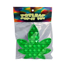 Kheper Games Potleaf Pop-it Fidget Toy Green in packaging with colorful background