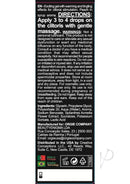 Orgie Orgasmic Drops Vibe 0.5 Oz Tingling Clitoral Arousal Serum usage instructions and ingredients.