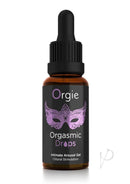 Orgie Orgasmic Drops 1 oz Clitoral Arousal Serum bottle for enhanced pleasure and intimacy.