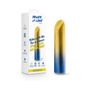 Blush Power Of Love Ukraine Rechargeable Bullet Vibrator with colorful packaging and sleek design.