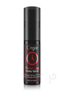 Orgie Time Lag Delay Spray for Men 0.88 fl oz product bottle for prolonged performance and confidence in the bedroom.