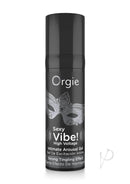 Orgie Sexy Vibe High Voltage Intimate Arousal Gel 0.5 fl oz bottle designed for heightened pleasure and stimulation.