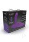 Cowgirl Rodeo Rider G-Spot Thrusting Dildo packaging in purple - features thrusting speeds and clitoral tapper.