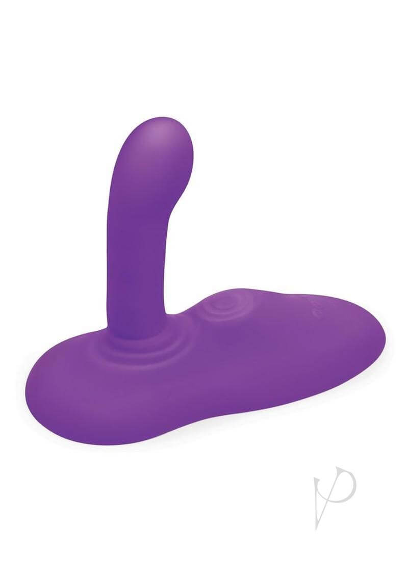 Purple G-Spot dildo designed for thrusting and tapping, offering customizable pleasure and satisfaction.