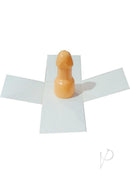 Dick In The Box Party Favor Vanilla with a mini gag gift displayed open.