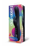 Bodywand Digi Rabbit Silicone Rabbit Vibrator Black in packaging with digital display and sleek design.
