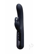 Bodywand Digi Rabbit Silicone Rabbit Vibrator Black with LED display for dual stimulation.
