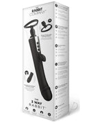 The Rabbit Company 3 Way Rabbit Triple Stimulating Vibrator packaging with features and design details.