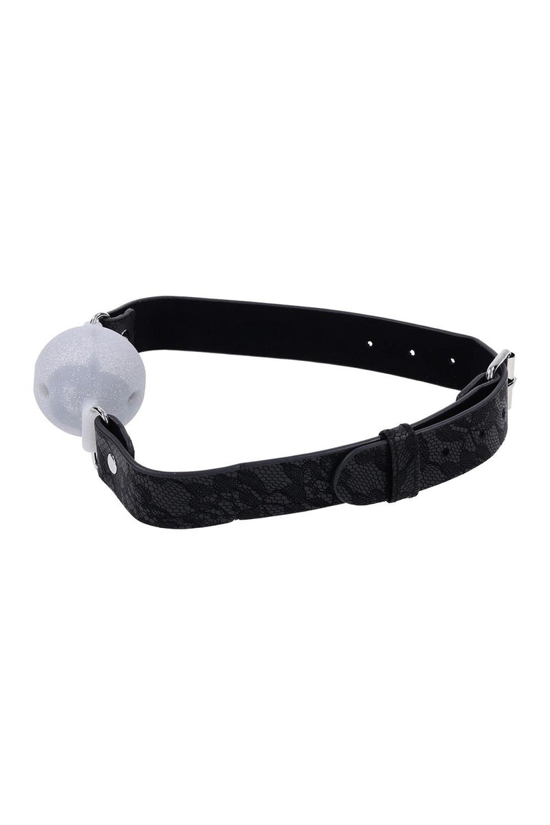LACE BREATHABLE BALL GAG SILICONE-0