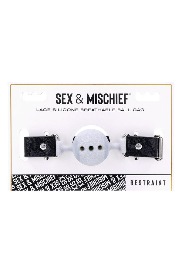 LACE BREATHABLE BALL GAG SILICONE-3