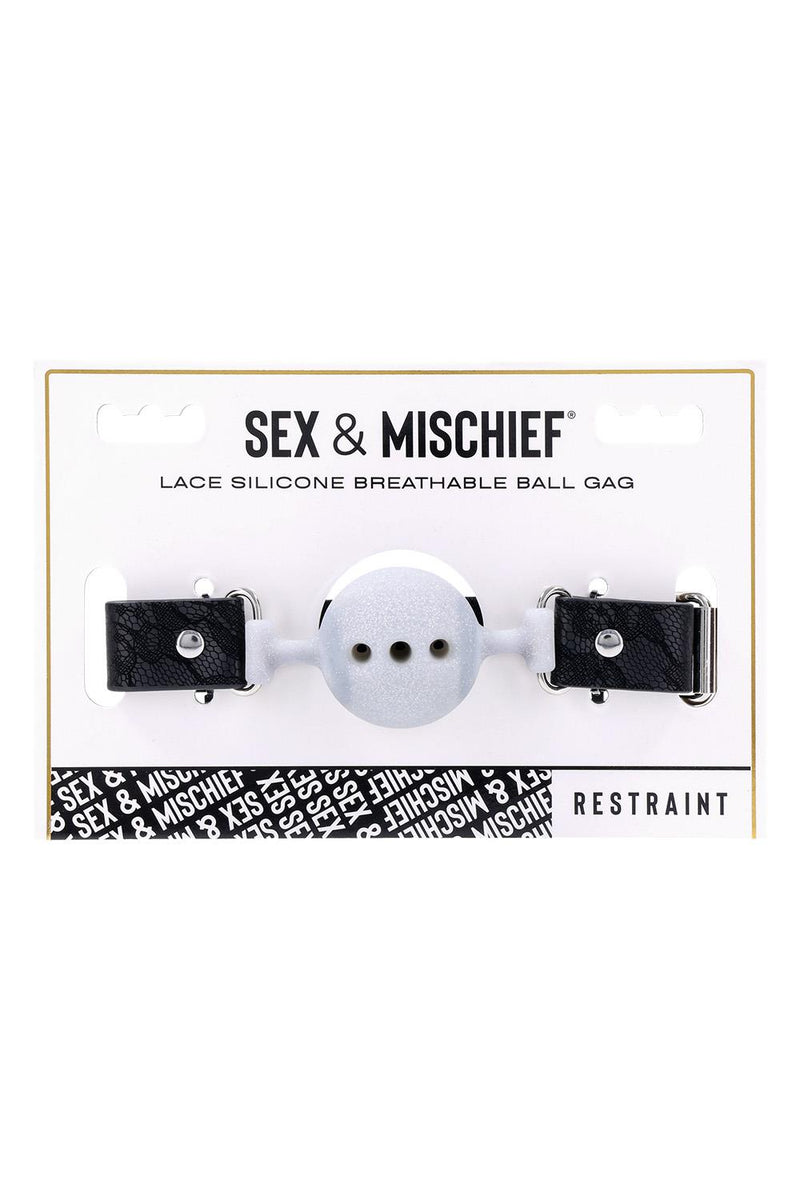 LACE BREATHABLE BALL GAG SILICONE-3