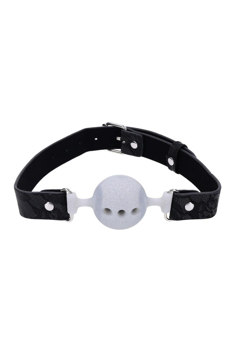 LACE BREATHABLE BALL GAG SILICONE-4