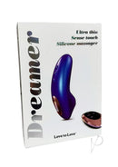 Love To Love Dreamer Clitoral Vibrator Iridescent Night packaging showing ultra-thin silicone massager and remote.