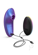 Love To Love Dreamer Clitoral Vibrator Iridescent Night with USB charging cable, showcasing its sleek design.