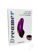 Love To Love Dreamer Sense Touch Vibrator with Remote Berry packaging featuring ultra-thin silicone design.