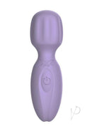 Pixey 2GO Rechargeable Silicone Mini Wand Lilla Purple - compact and stylish personal massager in vibrant purple.