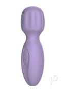 Pixey 2GO Rechargeable Silicone Mini Wand Lilla Purple in a smooth, rounded design for relaxation and pleasure.