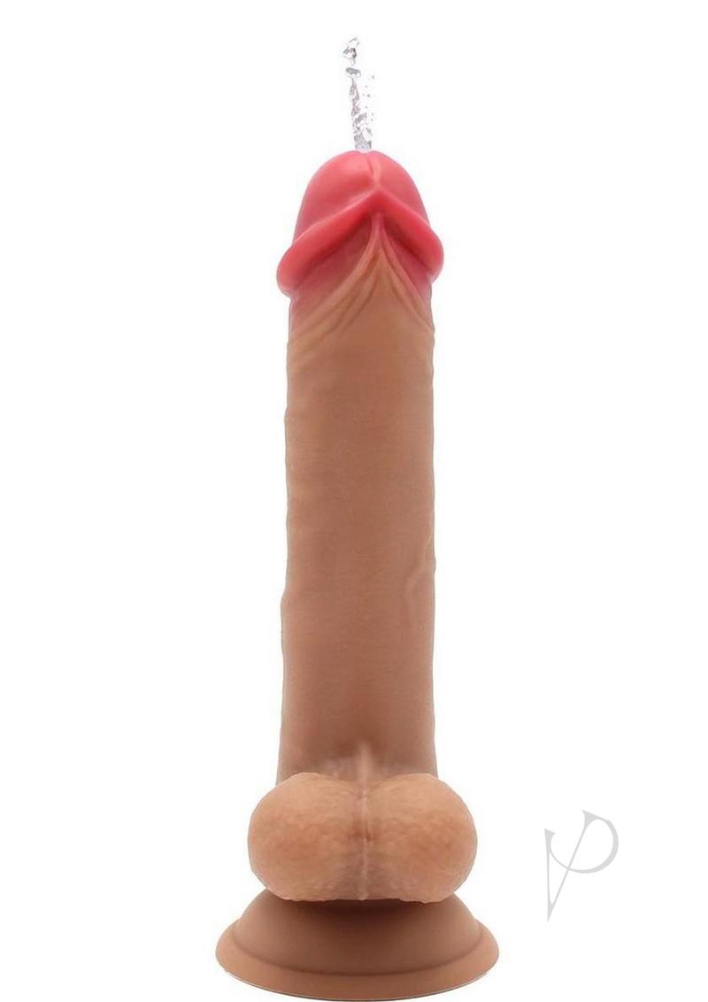 Kiotos Cox Power Squirt Vibrating Dildo with Remote Control featuring a lifelike design and squirting function.