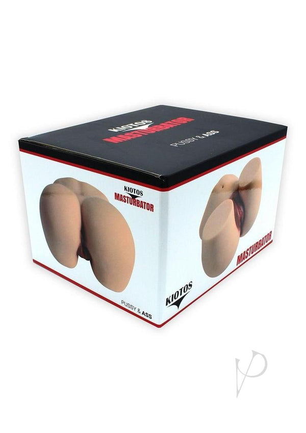 Kiotos Masturbator Pussy and Ass NR14 Vanilla packaging showing dual-entry design for lifelike pleasure.