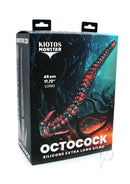 Packaging of Monstar Cock OctoCock Extra Long Silicone Dildo featuring a flexible tentacle design.