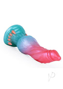 Monstar Cox FrostFang Cock Silicone Dildo in vibrant pink-to-icy-blue color with a clawed base.