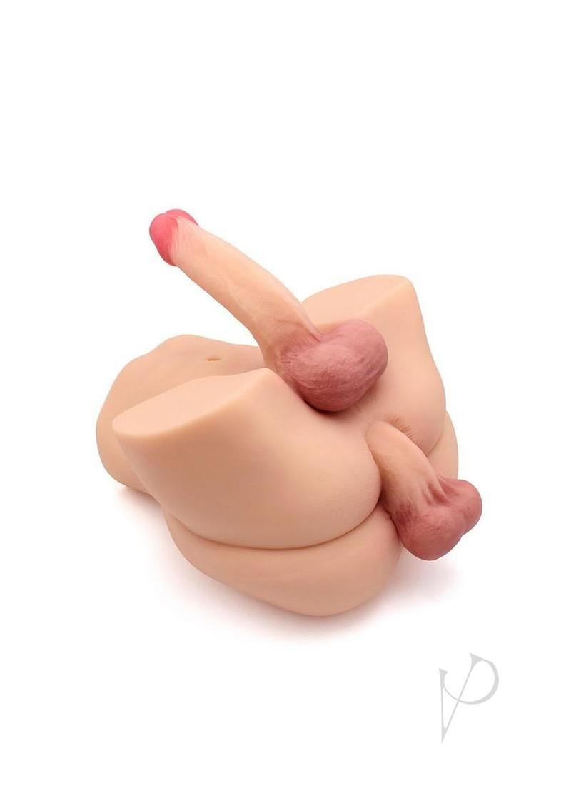 Kiotos Masturbator Penis in Ass and Dildo Vanilla showcasing dual-stimulation design with realistic features.