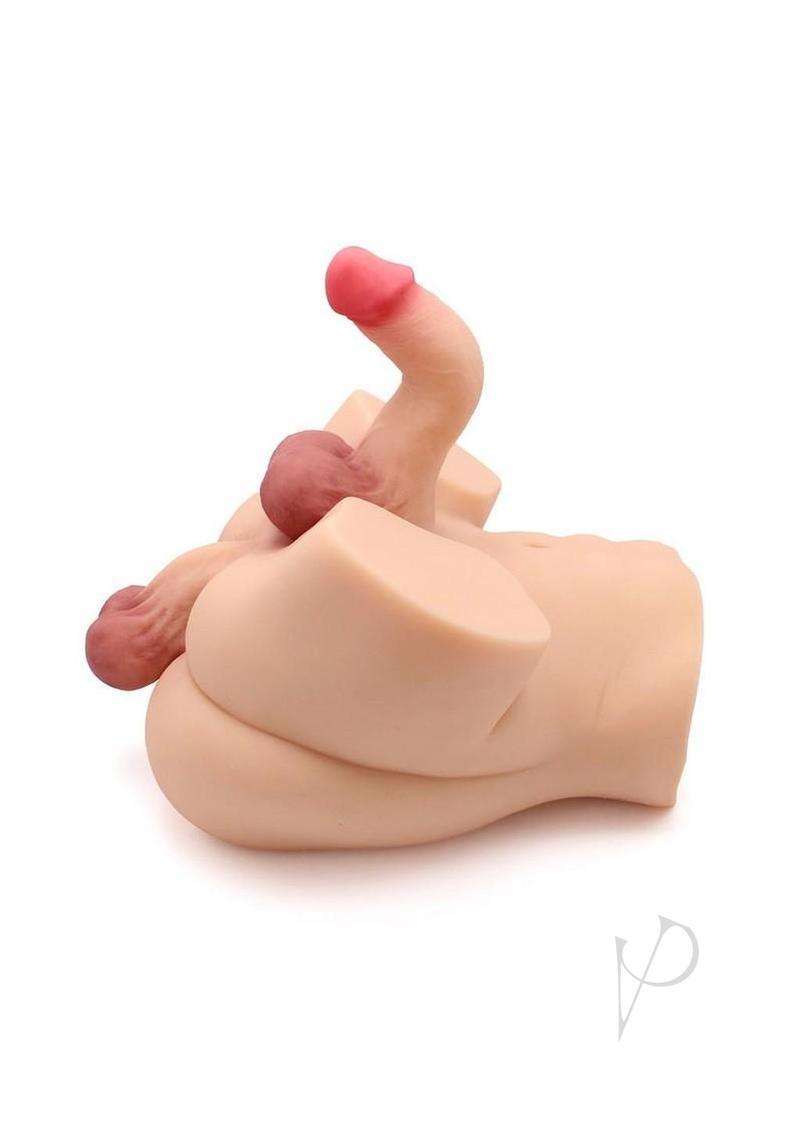 Kiotos Masturbator Penis in Ass and Dildo Vanilla showcasing dual-stimulation design for lifelike pleasure.