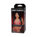 Signature Strokers Cindy Starfall Ultraskyn Pocket Pussy product packaging with Cindy Starfall's image.