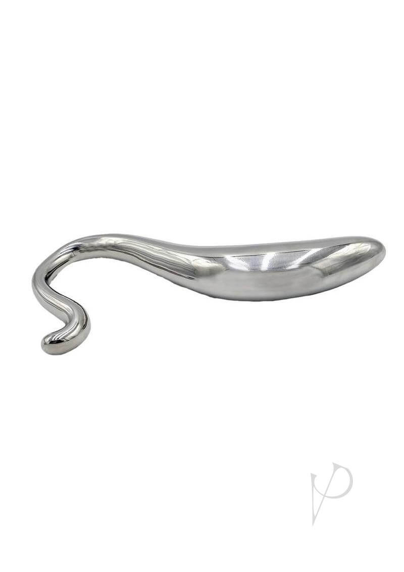 Stainless Steel Hollow Curved Wand for deep, controlled stimulation and G-spot or P-spot exploration.