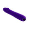 Purple phallic-shaped thrusting vibrator with 10 speeds, made from body-safe silicone and ABS for intense pleasure.