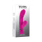 Pink dual vibrator with wavy grooves and curved design, featuring 10 vibrating speeds in Selopa packaging.