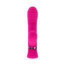 Next Wave Dual Vibrator with wavy grooves and curved design for enhanced pleasure, featuring 10 vibrating speeds and patterns.
