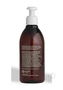 Foria Everyday Hydrating Body Wash with Botanicals 10 Oz bottle back view showing ingredients and pump top.