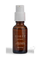 Foria Awaken Arousal Oil with Organic Botanicals 1 Oz in amber glass bottle with pump top.