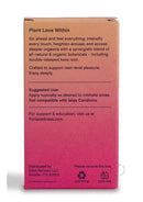 Foria Awaken Arousal Oil with Organic Botanicals 1 Oz packaging featuring plant love within message and usage instructions.