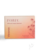 Foria Hydrating Melts with Organic Botanicals 0.68 Oz product packaging showcasing vibrant design and organic elements.