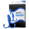 Aneros Trident Series MGX Syn Prostate Stimulator Blue shown with packaging for enhanced prostate pleasure.