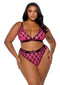 Playboy Flocked Bunny Bra Set 1 XLarge Black model showcasing sultry design and comfort with signature branding.